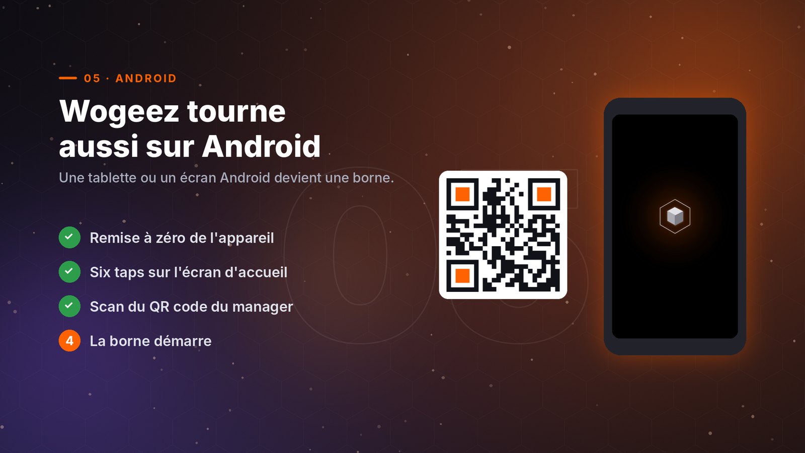 Une tablette Android devient une borne en quelques gestes
